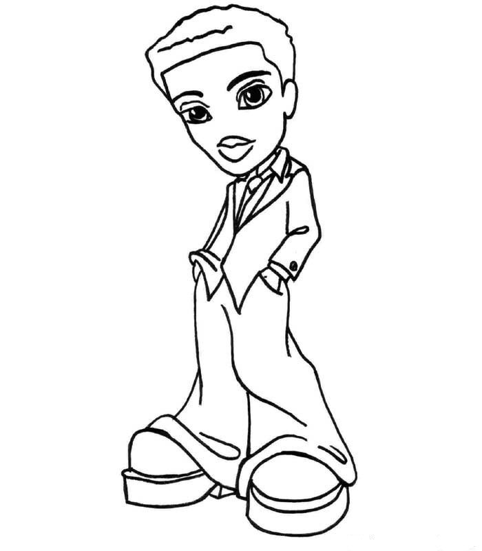 Kids-n-fun.com | 12 coloring pages of Bratz Boyz